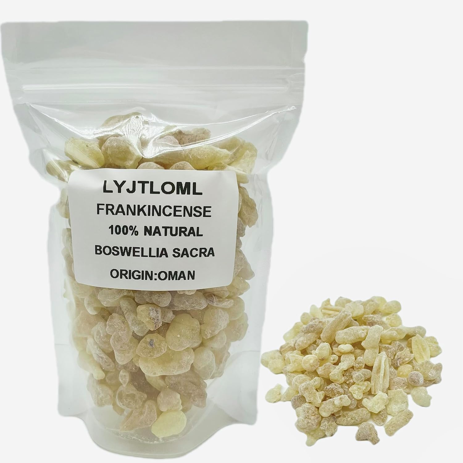 -Resina de incienso, incienso Boswellia Sacra, incienso Hojari de Omán (3.5 onzas, amarillo blanco)