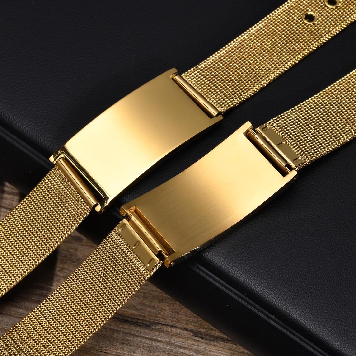 Pulseras personalizadas de alerta médica para hombres, mujeres y niños, grabado gratuito, malla de acero inoxidable ajustable, pulsera de