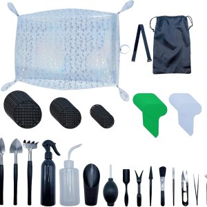 Juego de herramientas manuales para suculentas en miniatura, juego de herramientas de jardinería, juego de herramientas de suculentas, alfombrilla Juego de herramientas manuales para suculentas en miniatura, juego de herramientas de jardinería, juego de herramientas de suculentas, alfombrilla