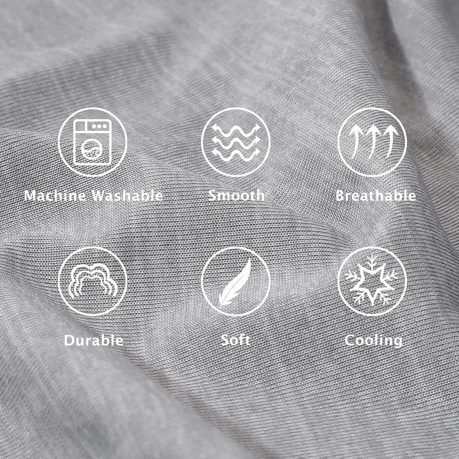 Lutoris Arc-Chill Q-max – Juego de 2 fundas de almohada frescas de doble cara para durmientes acalorados, lavables a máquina, antiestáticas,