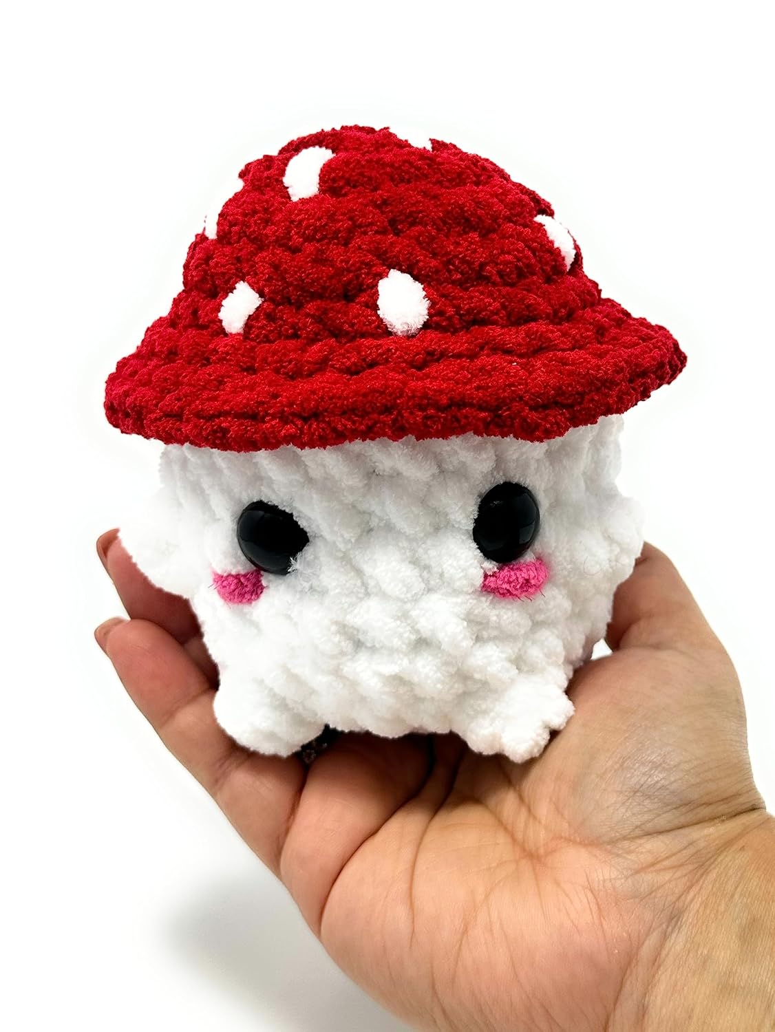 Crochet Mushroom Boi Stuffed Toy  Gift for All Occasions, Baby Showers, Birthdays  Home, Classroom, Car Decor  Plush & Cozy  Nursery Props  Made in