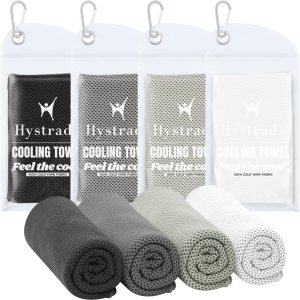 Paquete de 4 toallas de enfriamiento de 40 x 12 pulgadas, toalla de enfriamiento a presión fría para alivio instantáneo de todas las actividades Paquete de 4 toallas de enfriamiento de 40 x 12 pulgadas, toalla de enfriamiento a presión fría para alivio instantáneo de todas las actividades