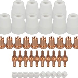 RIVERWELD 40pcs ESAB L-TEC PT-31 JG-40 WSD-LG40 Electrodo de plasma 18205L Consejos Boquilla Extendido 18866L Protector de Sudario Copa 18204 Kit RIVERWELD 40pcs ESAB L-TEC PT-31 JG-40 WSD-LG40 Electrodo de plasma 18205L Consejos Boquilla Extendido 18866L Protector de Sudario Copa 18204 Kit