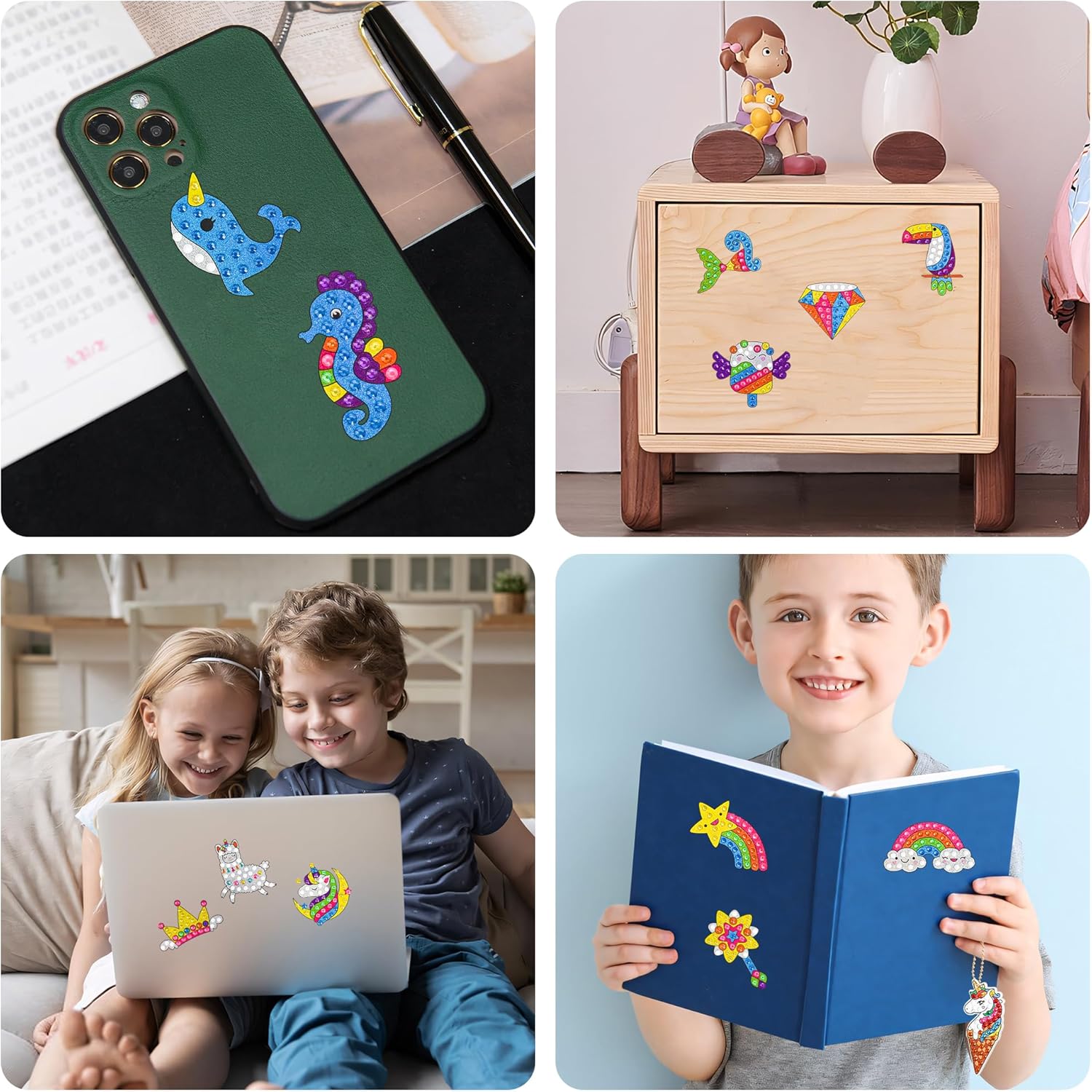 Libfx Kits de pintura de diamantes para niños, artes y manualidades para niños y niñas, ideas de regalo para niños de 8 a 12 años, 6 a 8 años,