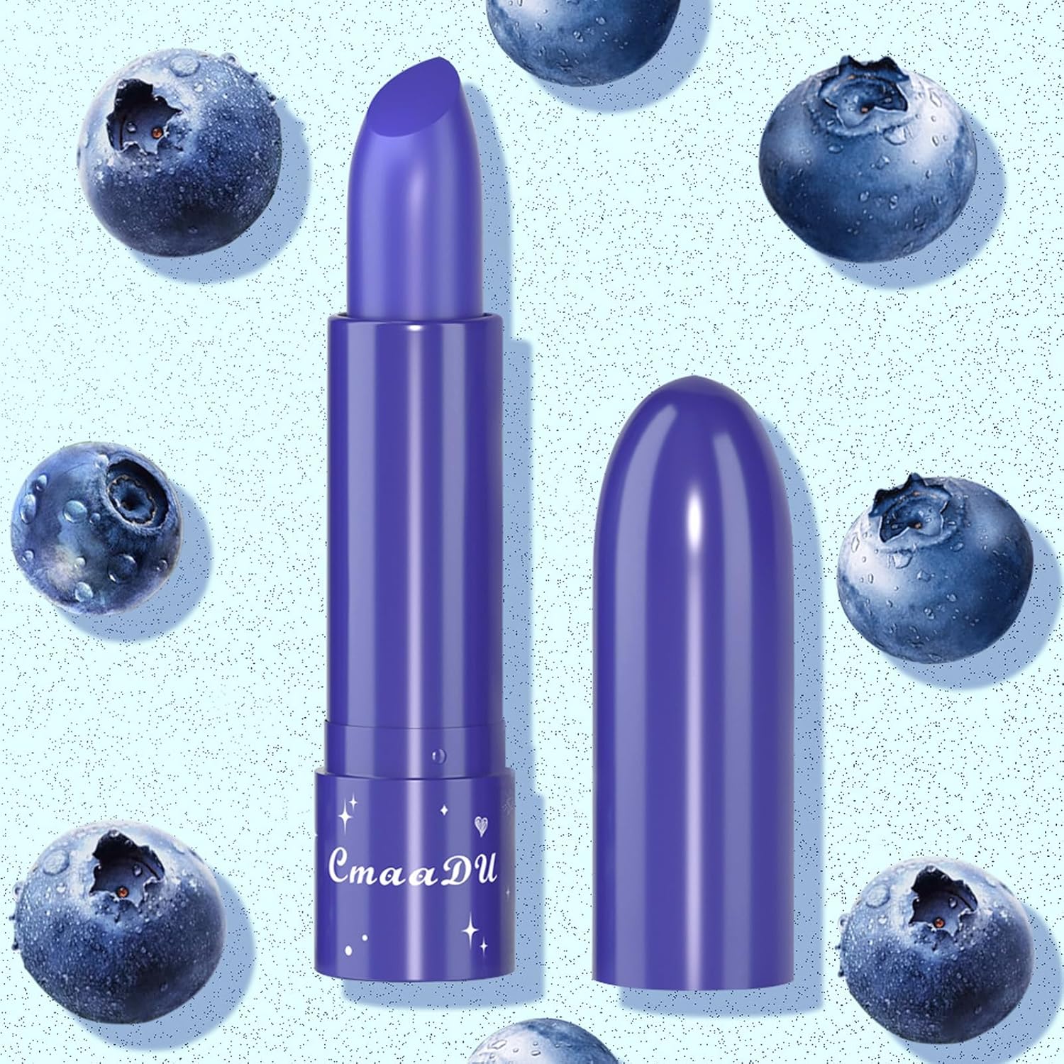 Gireatick Juego de 6 lápices labiales que cambian de color con sabor a fruta, bálsamo labial de pH, ingredientes naturales, maquillaje hidratante de