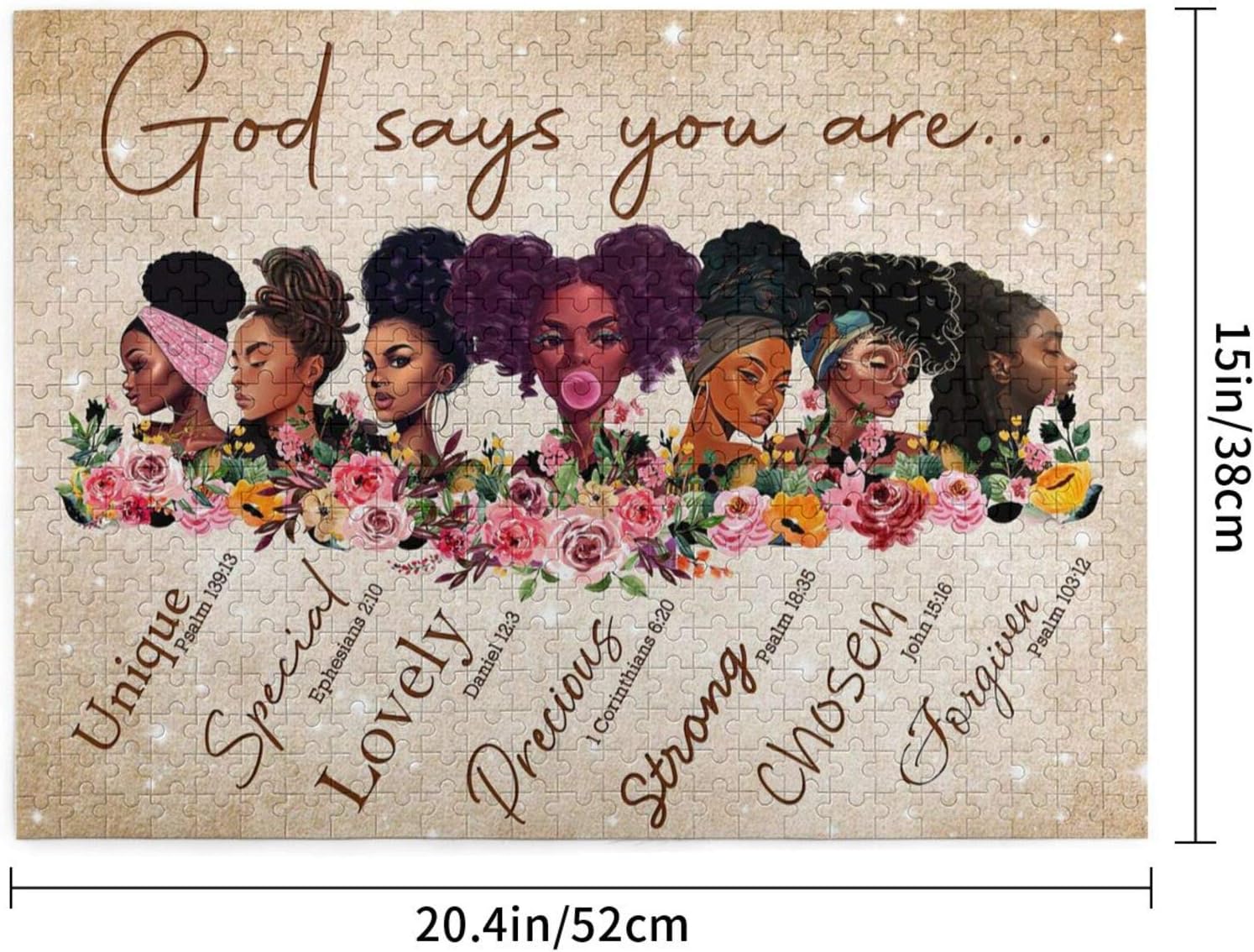 Rompecabezas de madera de 500 piezas para adultos, rompecabezas de mujer negra afroamericana para adultos y niños, juego de ocio, juguete divertido,