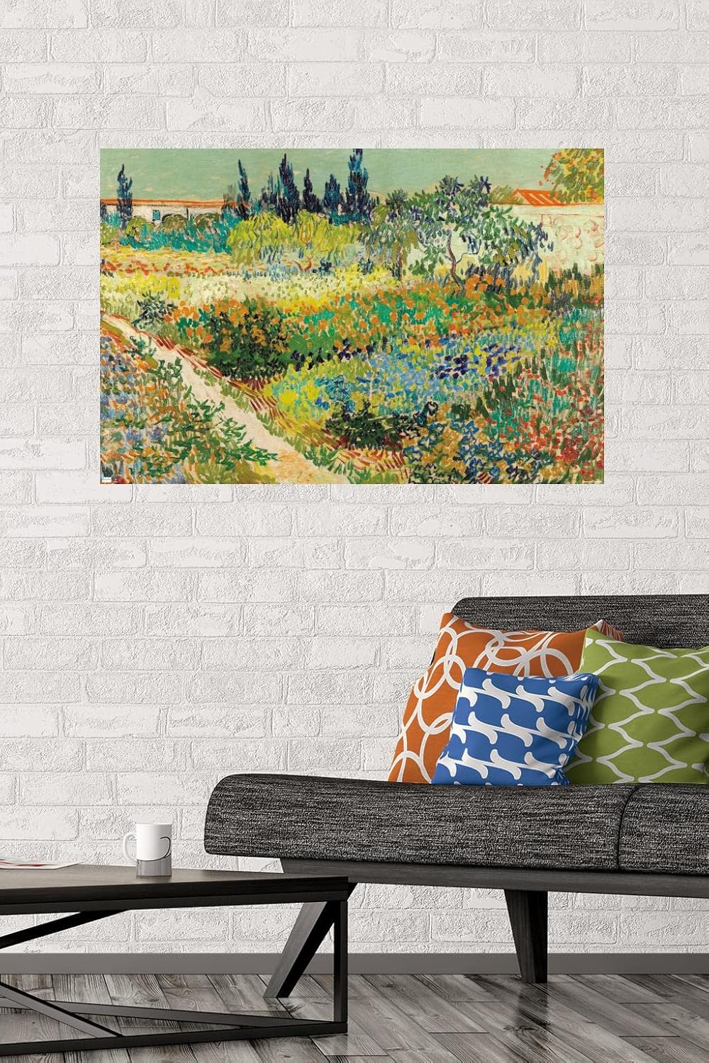 Trends International Garden at Arles de Vincent van Gogh – Póster de pared, 22.37 x 34.00 pulgadas, versión sin marco prémium