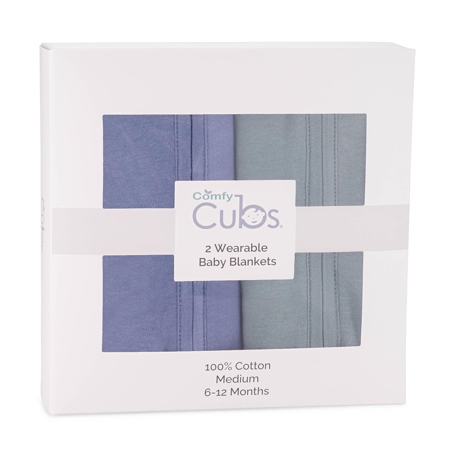 Comfy Cubs Saco de dormir, saco para bebé, paquete de 2, manta transpirable para recién nacidos y niños pequeños, mameluco lindo y cómodo, suavidad
