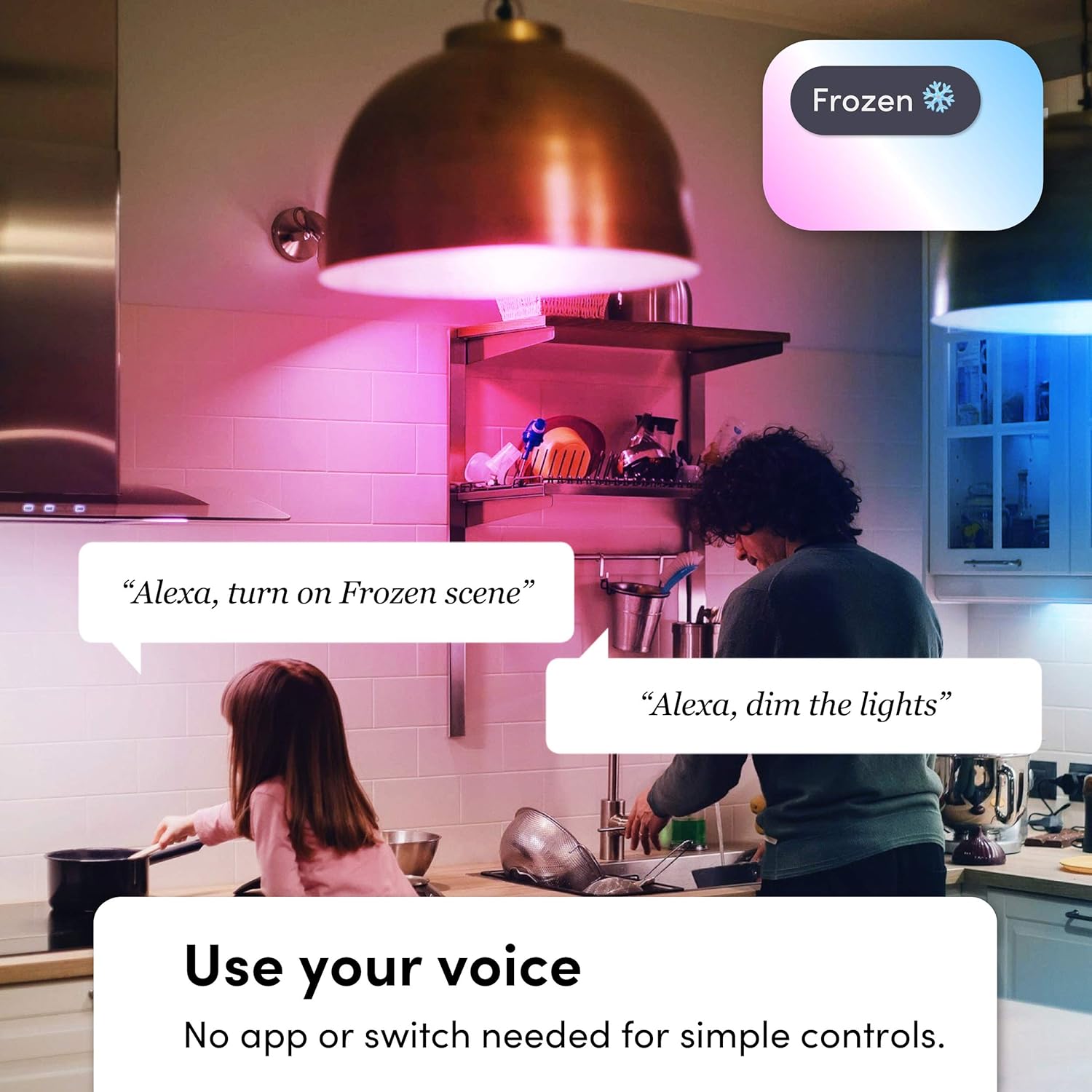 LIFX color, A19 1100 lúmenes, bombilla LED inteligente Wi-Fi, miles de millones de colores y blancos, no requiere puente, funciona con Alexa, Hey