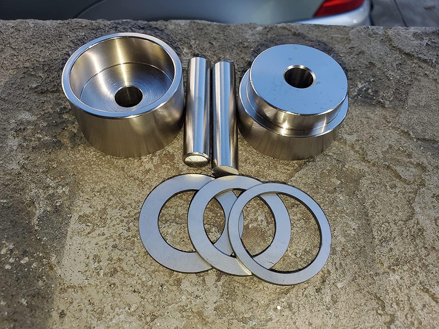USAReplacementparts Punzón central de herramientas de anillo de monedas de 716 pulgadas, perfora un agujero de 716 pulgadas en 4 monedas de dólar