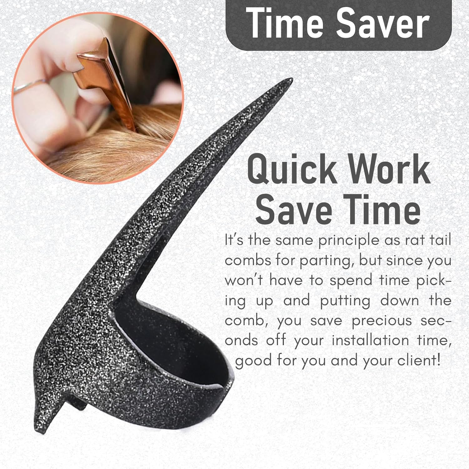 Anillos profesionales para separar y seccionar el cabello, herramientas de acero inoxidable para trenzar el cabello para rastas duraderas, pelucas,