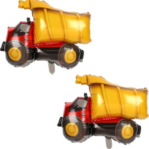 2 piezas Jumbo Dump Truck Foil Mylar Globo Helio Fiesta de Cumpleaños Grande Suministros Amarillo 2 piezas Jumbo Dump Truck Foil Mylar Globo Helio Fiesta de Cumpleaños Grande Suministros Amarillo
