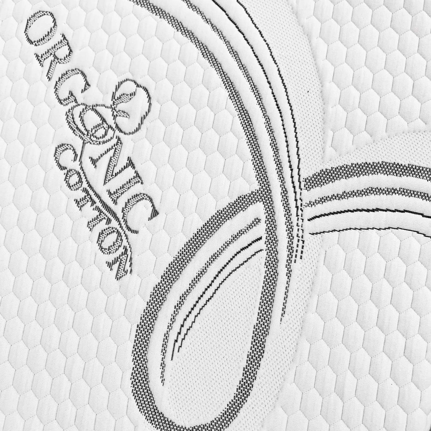 FoamRush Funda de colchón de 10 pulgadas tamaño matrimonial (53 x 75 pulgadas), suave, ajustada, con cremallera, repuesto de algodón premium,