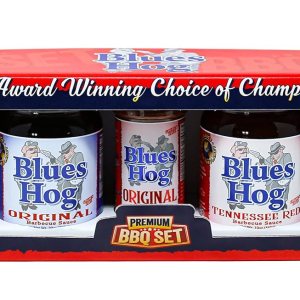Blues Hog Muestreador grande para barbacoa prémium (paquete variado de 5 con 4 salsas diferentes y 1 frotamiento) Blues Hog Muestreador grande para barbacoa prémium (paquete variado de 5 con 4 salsas diferentes y 1 frotamiento)