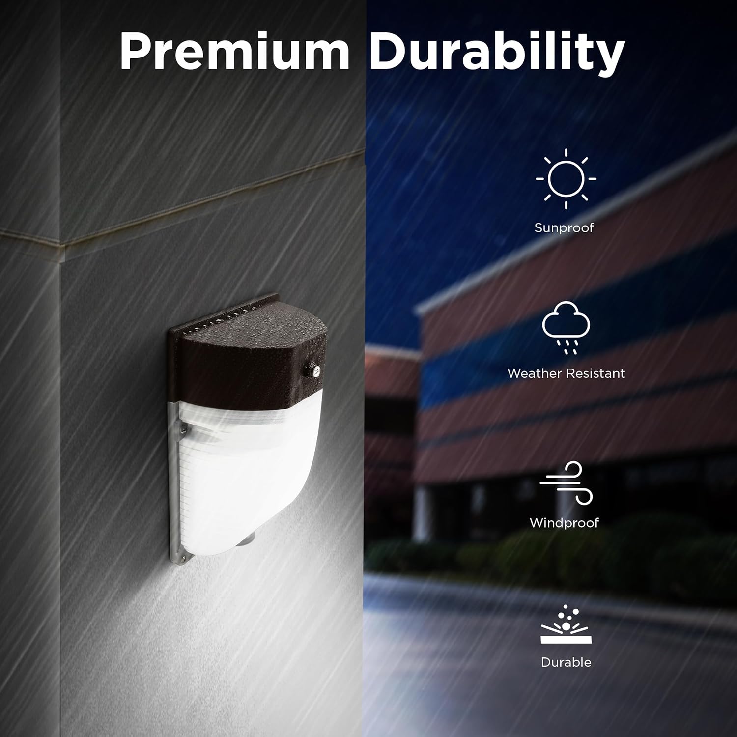 Feit Electric Paquete de luces LED de pared para exteriores de 40 W con fotocélula del atardecer al amanecer, luz de seguridad montada en la pared,
