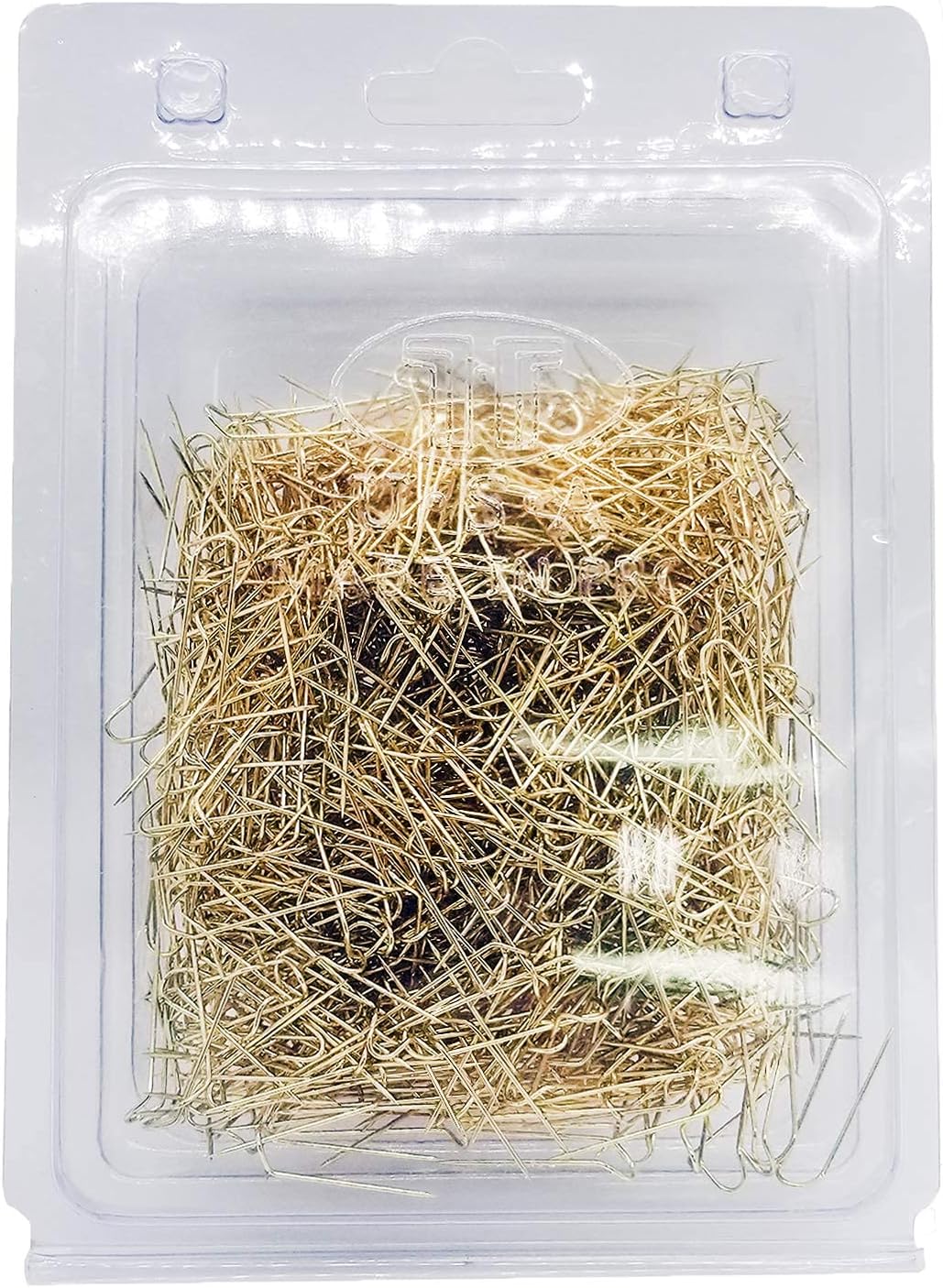 U-Pins, en forma de U joyería expositor de la almohadilla de la cadena (paquete de 1000, dorado)