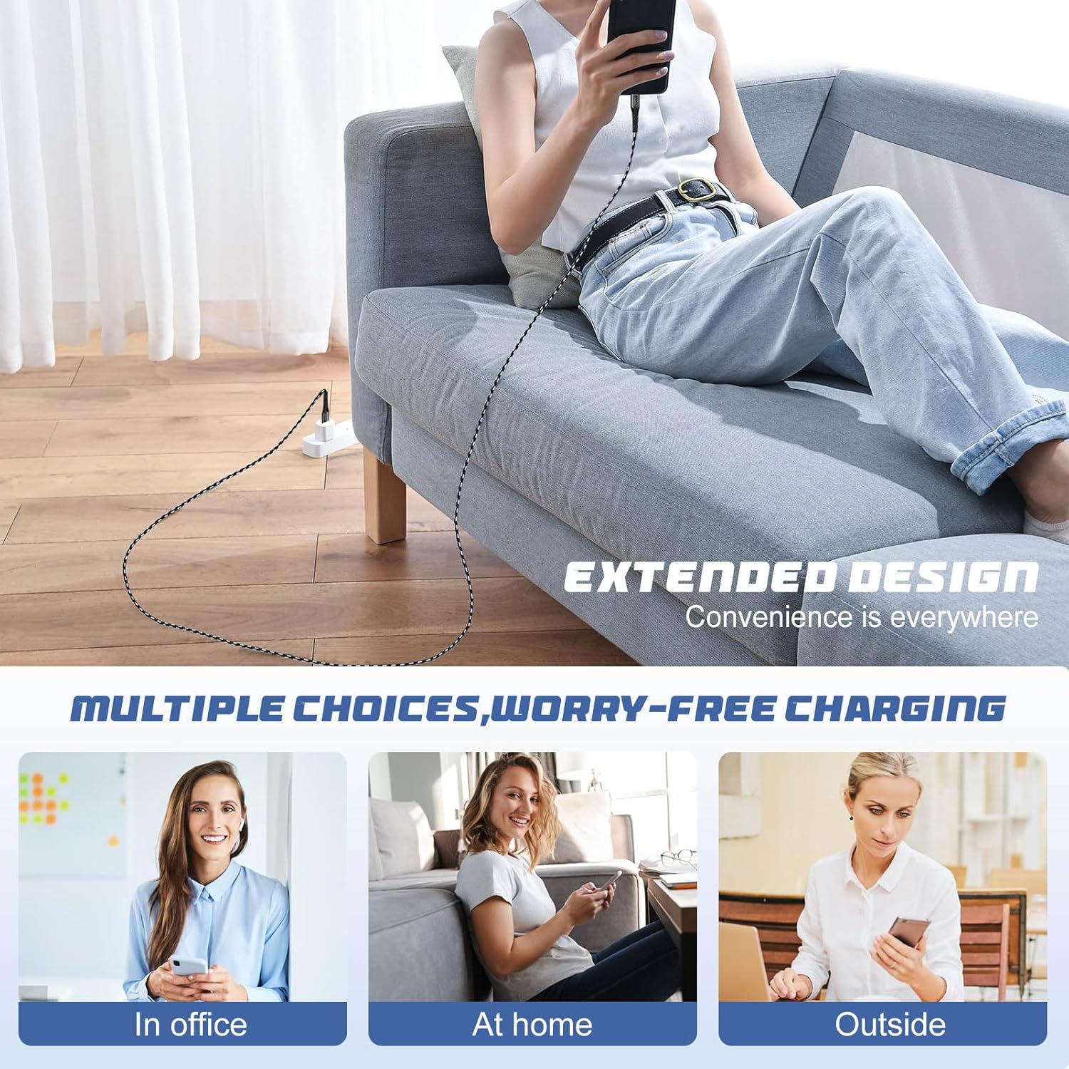 AGOZ Paquete de 2 cables USB C de 6 pies de carga rápida compatibles con iPhone 15 Pro Max, 15 Pro, 15 Plus, 15, iPad Pro de 12.9 pulgadas, 11