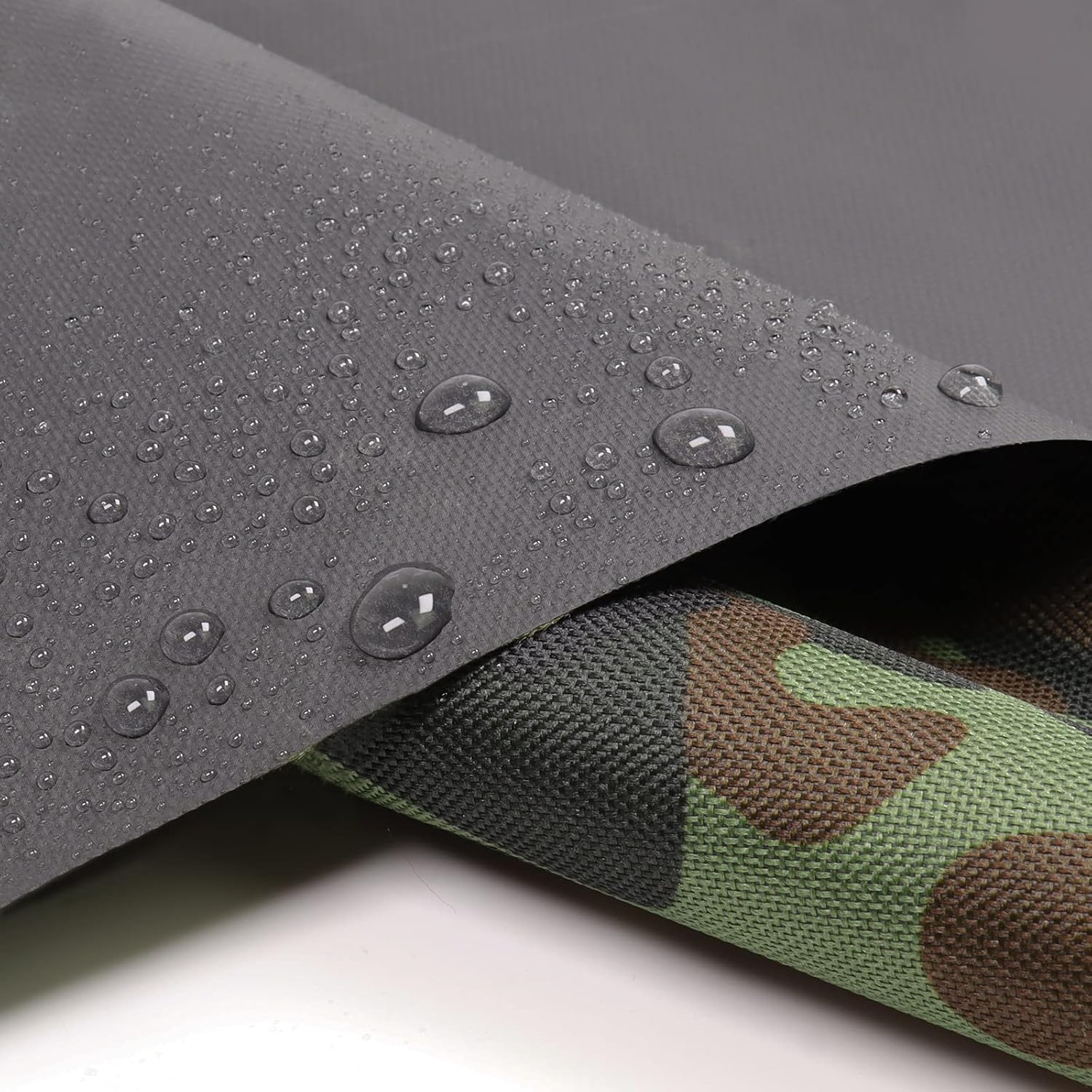Tela de lona de camuflaje impermeable de 600 denier, 60 x 36 pulgadas, tela de cordura de lona impermeable marina para barcos, tienda de campaña,