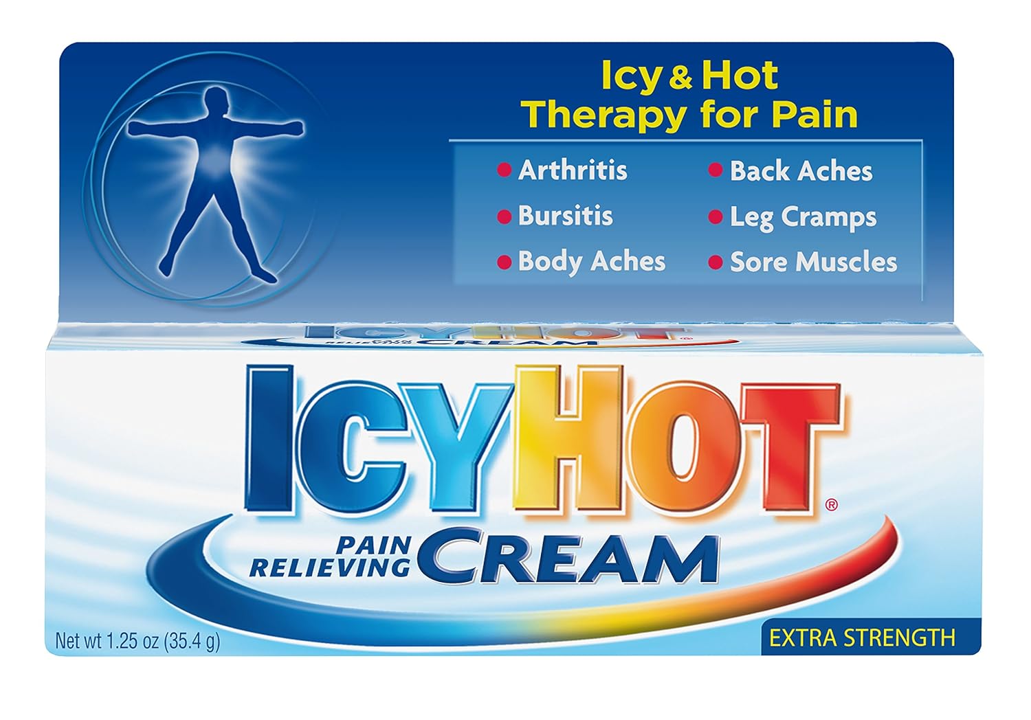 Icy Hot Crema para aliviar el dolor, 1.25 oz