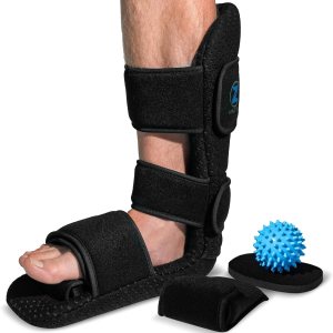 Z ATHLETICS Férula nocturna para fascitis plantar, soporte ajustable para caída de pie para alivio de la fascia plantar, dolor de arco, tendinitis Z ATHLETICS Férula nocturna para fascitis plantar, soporte ajustable para caída de pie para alivio de la fascia plantar, dolor de arco, tendinitis