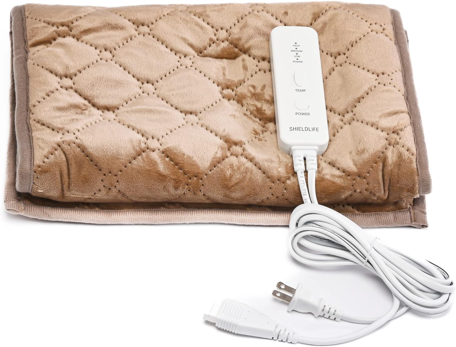 EMFreedom – Almohadilla térmica compacta de microfibra con apagado automático fabricada en Corea Alfombrilla térmica eléctrica portátil grande con