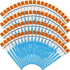 120 Pieces 1 Inch Flat Paint Brushes Acrylic Paint Brush Artist Craft Paint Brushes Watercolor Small Brush Bulk Painting Brush Art Detail Oil Brush 120 Pieces 1 Inch Flat Paint Brushes Acrylic Paint Brush Artist Craft Paint Brushes Watercolor Small Brush Bulk Painting Brush Art Detail Oil Brush