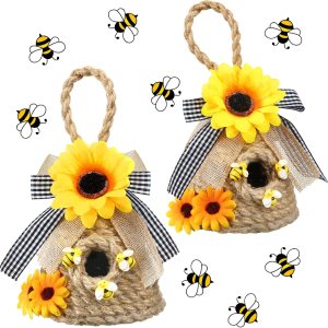 2 piezas de mini colmena de abeja decoración de colmena de abejas decoración de bandeja escalonada de primavera verano estante de abeja cuidadora 2 piezas de mini colmena de abeja decoración de colmena de abejas decoración de bandeja escalonada de primavera verano estante de abeja cuidadora