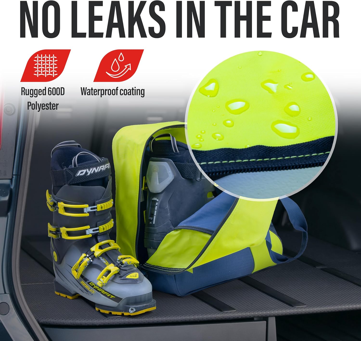 Tonesport Ski Boot Bag – Snowboard Boot Bag – Ski Boot and Helmet Gear Bag – Snowboard Gear Bag – Ski Boot Bag for Air Travel