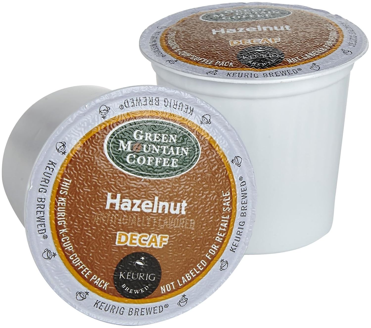 Green Mountain – K-Cups de café descafeinado de avellana para cafeteras Keurig, 18 K-Cups
