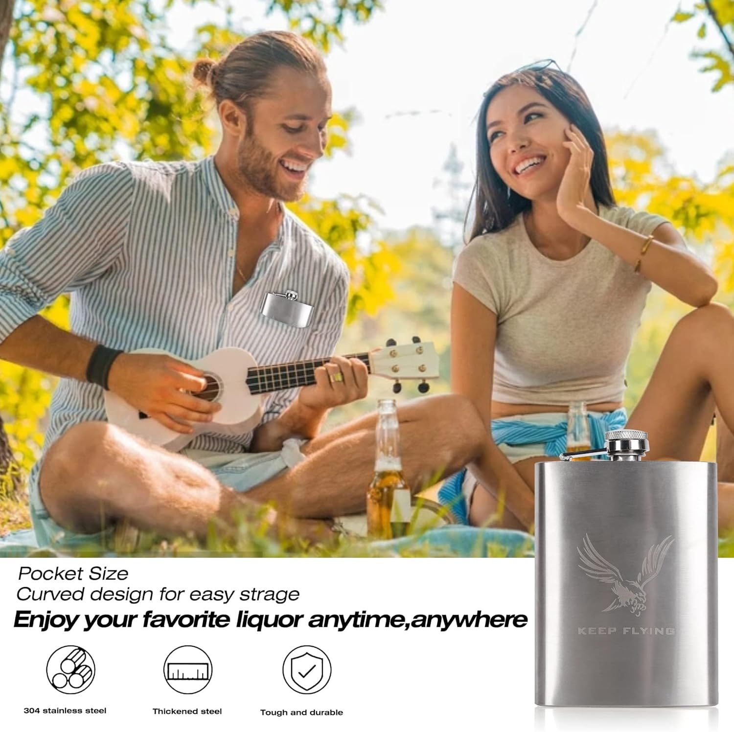JROUTH Juego de 2 vasos de whisky y frasco, piedras de borbón, regalo para hombres, incluye vasos de cristal de whisky, rocas de granito, posavasos