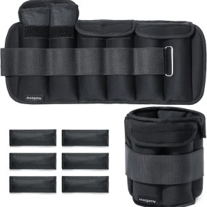 AceSpear Pesas de tobillo ajustables para mujeres y hombres, 2 x 5 libras, 7 libras, peso de pierna, gimnasio para ejercicio de pies, entrenamiento AceSpear Pesas de tobillo ajustables para mujeres y hombres, 2 x 5 libras, 7 libras, peso de pierna, gimnasio para ejercicio de pies, entrenamiento
