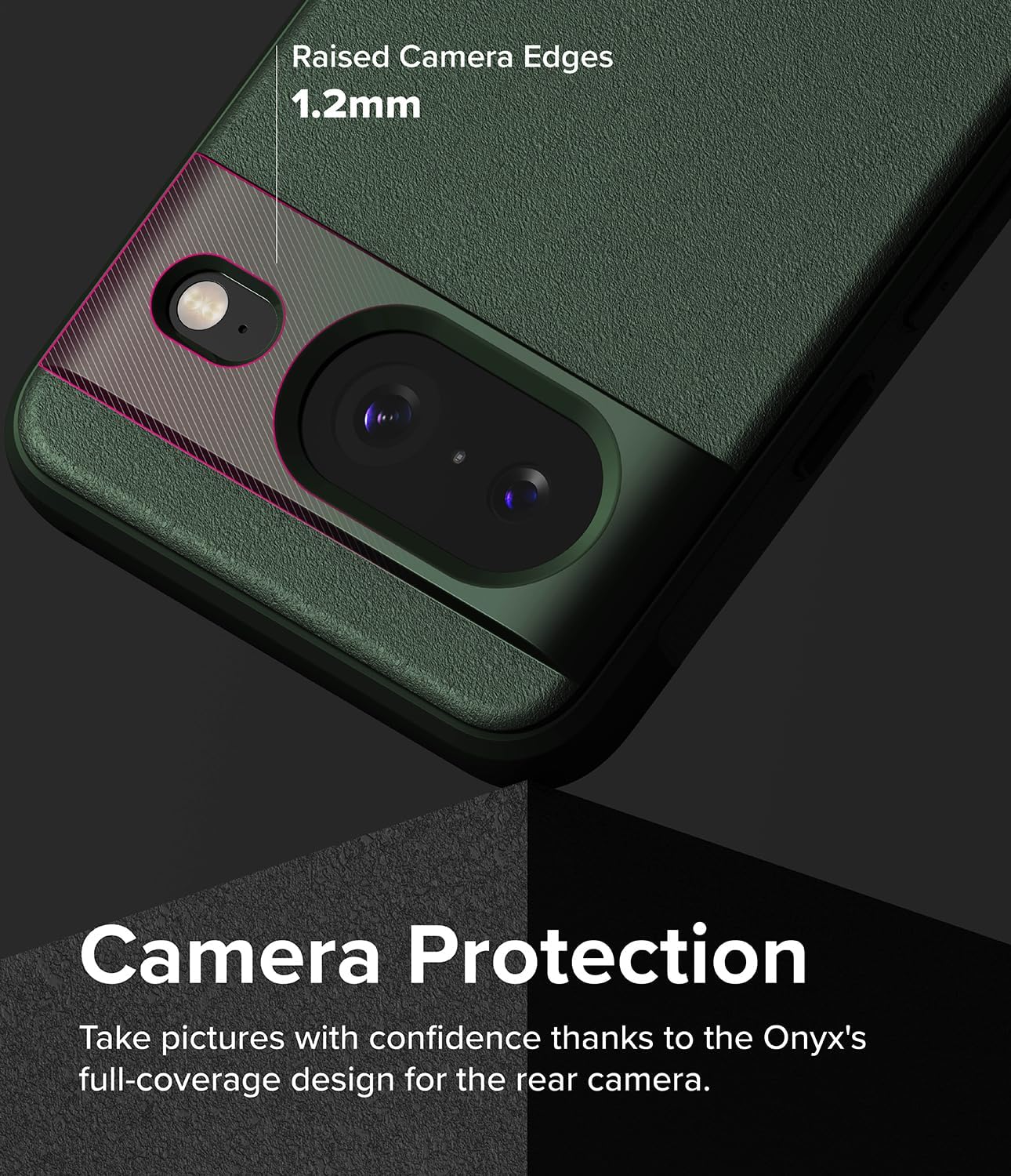 Ringke Onyx Se siente bien en la mano Compatible con Google Pixel 8, tecnología antihuellas que evita manchas grasas, agarre mejorado