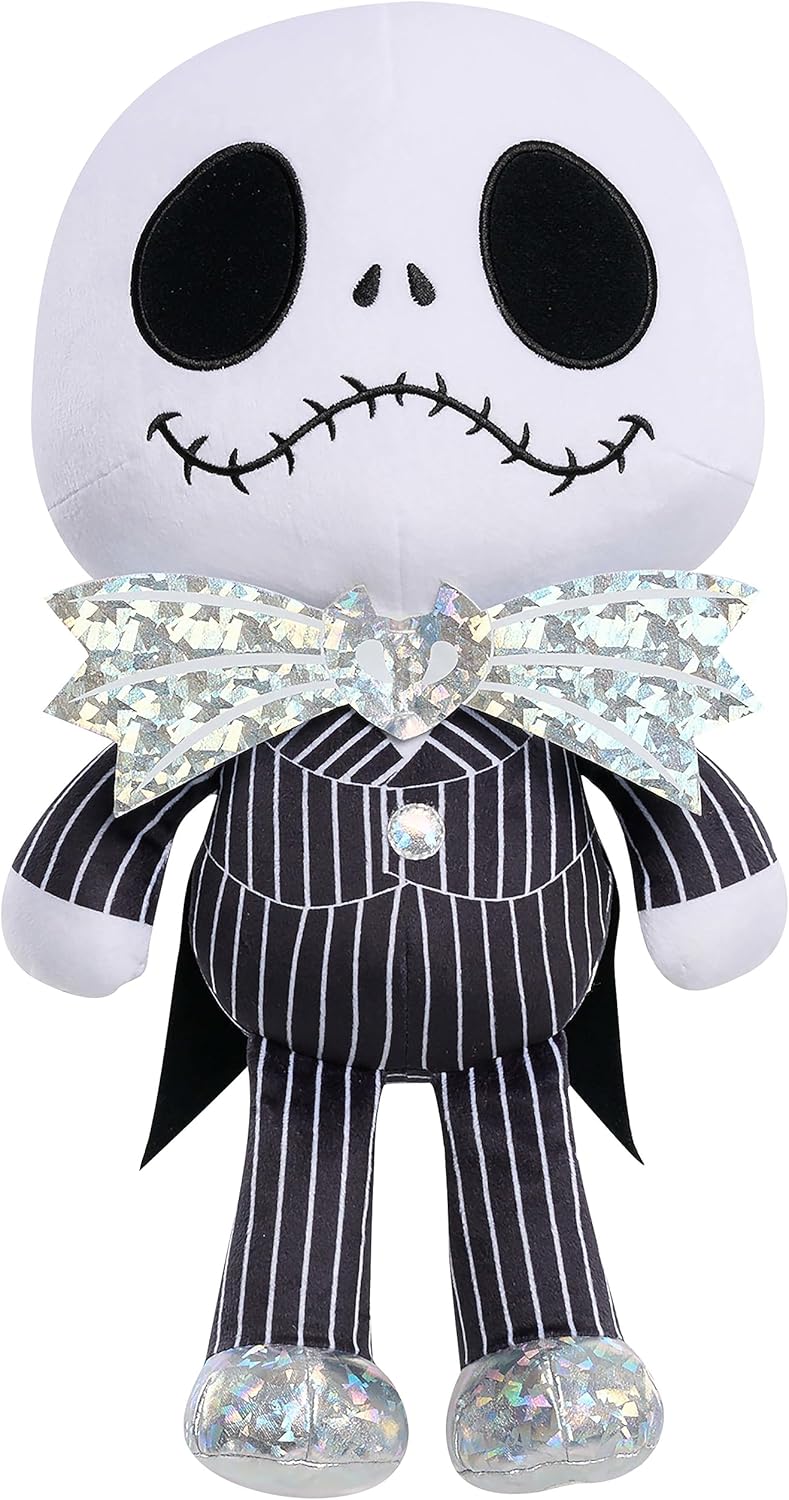 Just Play Disney 100 Years of Wonder Jack Skellington – Peluche grande, con licencia oficial para niños de 2 años en adelante
