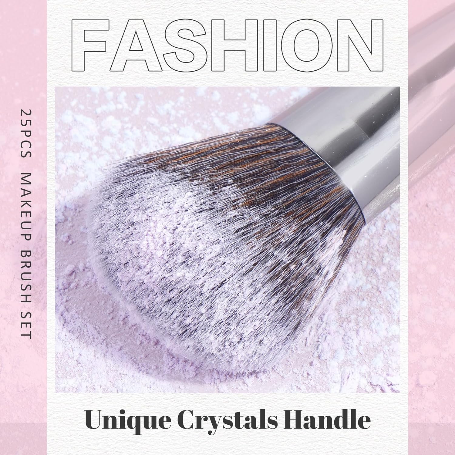 Brochas de maquillaje, 25 piezas, juego de brochas de maquillaje de alta calidad, corrector sintético para rubor, base, sombra de ojos, pinceles de