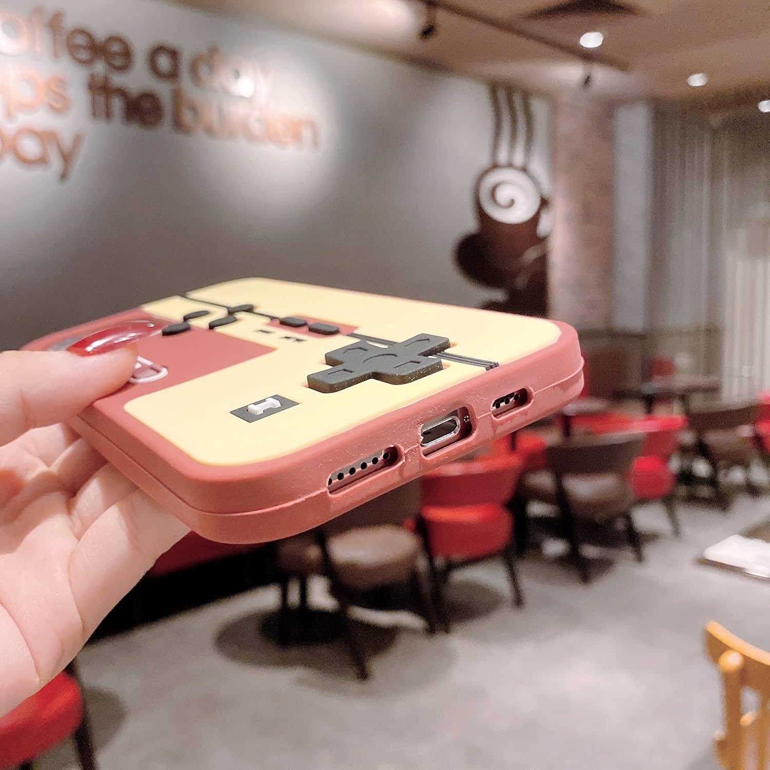 Wifantien Funda con asa de consola de juegos 3D para iPhone 11 Pro Max de 6.5 pulgadas, diseño de dibujos animados 3D para niños, adolescentes,