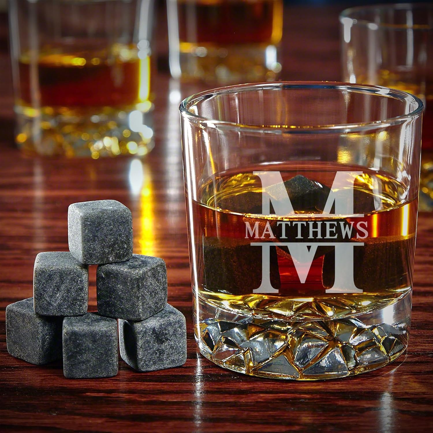 Regalos para dentistas grabados, decantador de whisky, juego de caja de lujo, 7 piezas de escudo dental