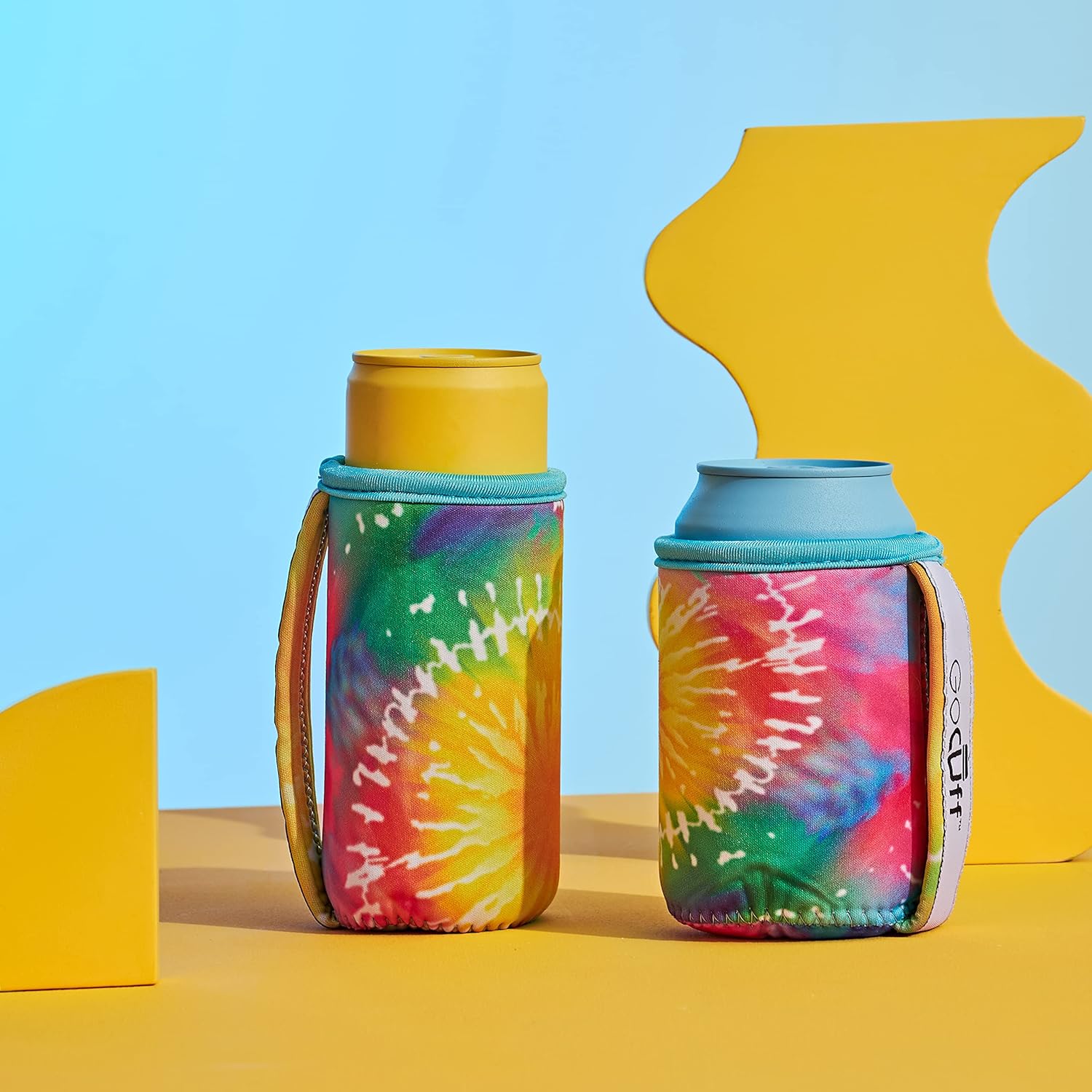 GoCuff – Fundas para puños de latas regulares, aislantes reutilizables con asa neopreno con mangas aisladas para refrescos, bebidas energéticas,