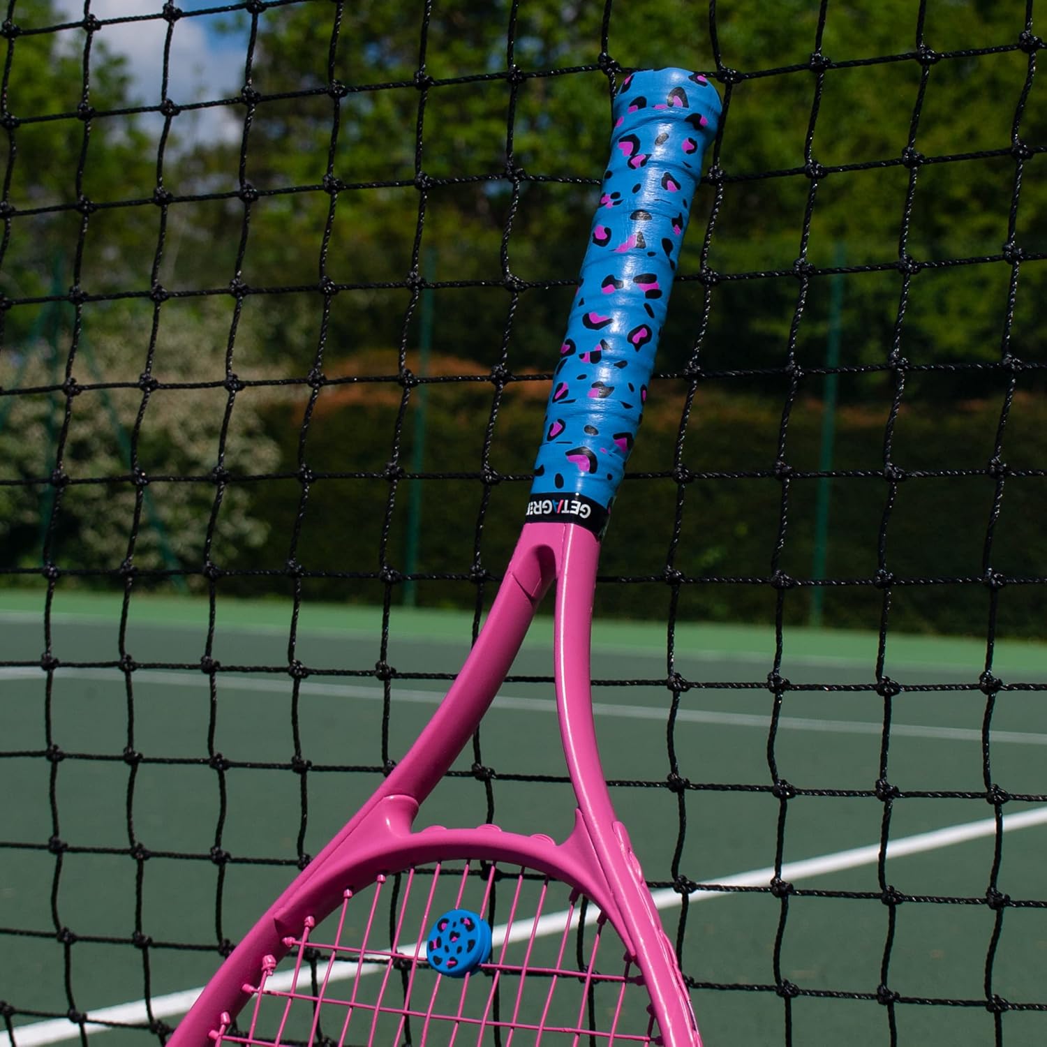 Get A Grip – Cinta de agarre de raqueta de tenis personalizada – Overgrips de tenis antideslizantesde secado rápido – Agarre de raqueta de bádminton