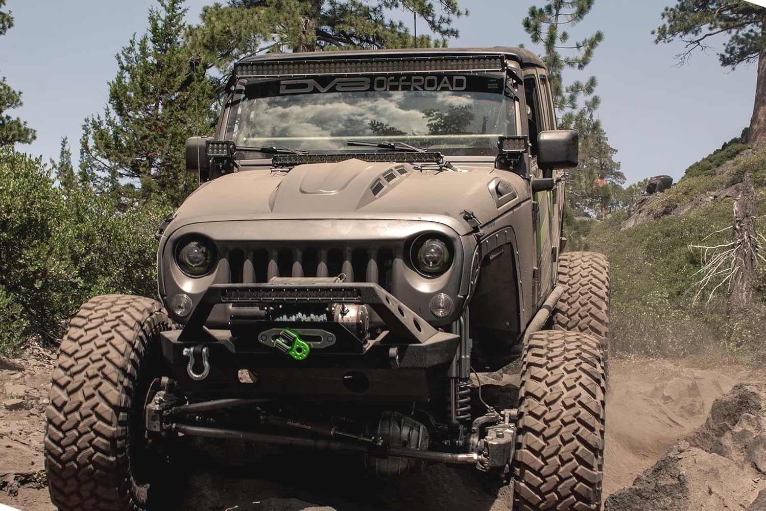 Capucha de dispersión de calor para Jeep Wrangler JK 2007-2018  Carenado central elevado y ventilado  Doble ventilación para un máximo flujo de aire