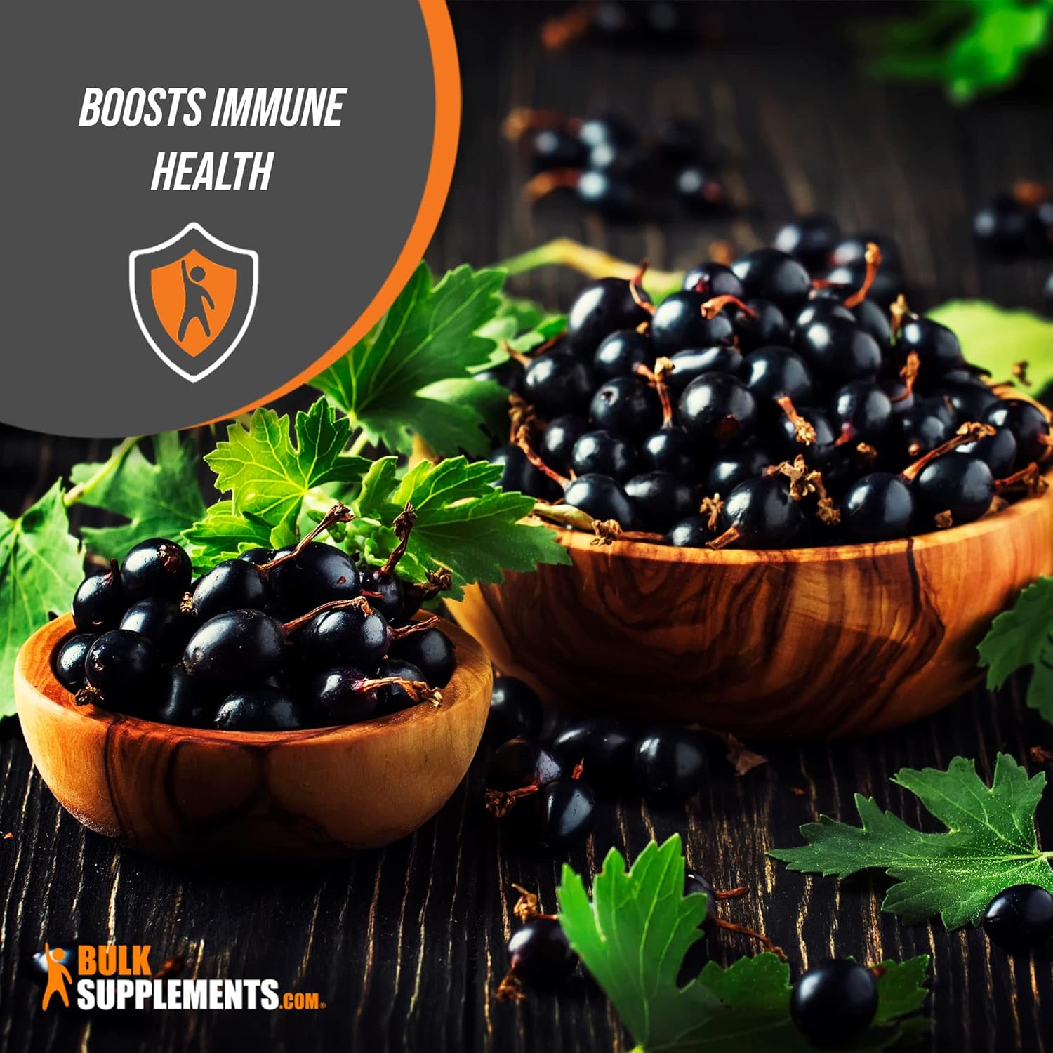BULKSUPPLEMENTS.COM Polvo de grosella negra  Suplemento antioxidante  Polvo de frutas secas  Polvo de bayas de grosella negra  Suplementos para los