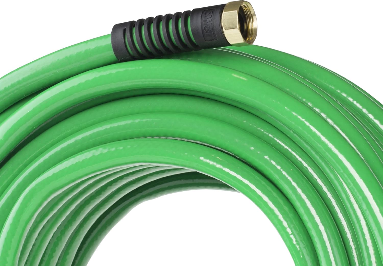 Swan Products SNWF58025 WEATHERFLEX Manguera de jardín de uso mediano para todas las temperaturas, 25 pies x 58 pulgadas, color verde