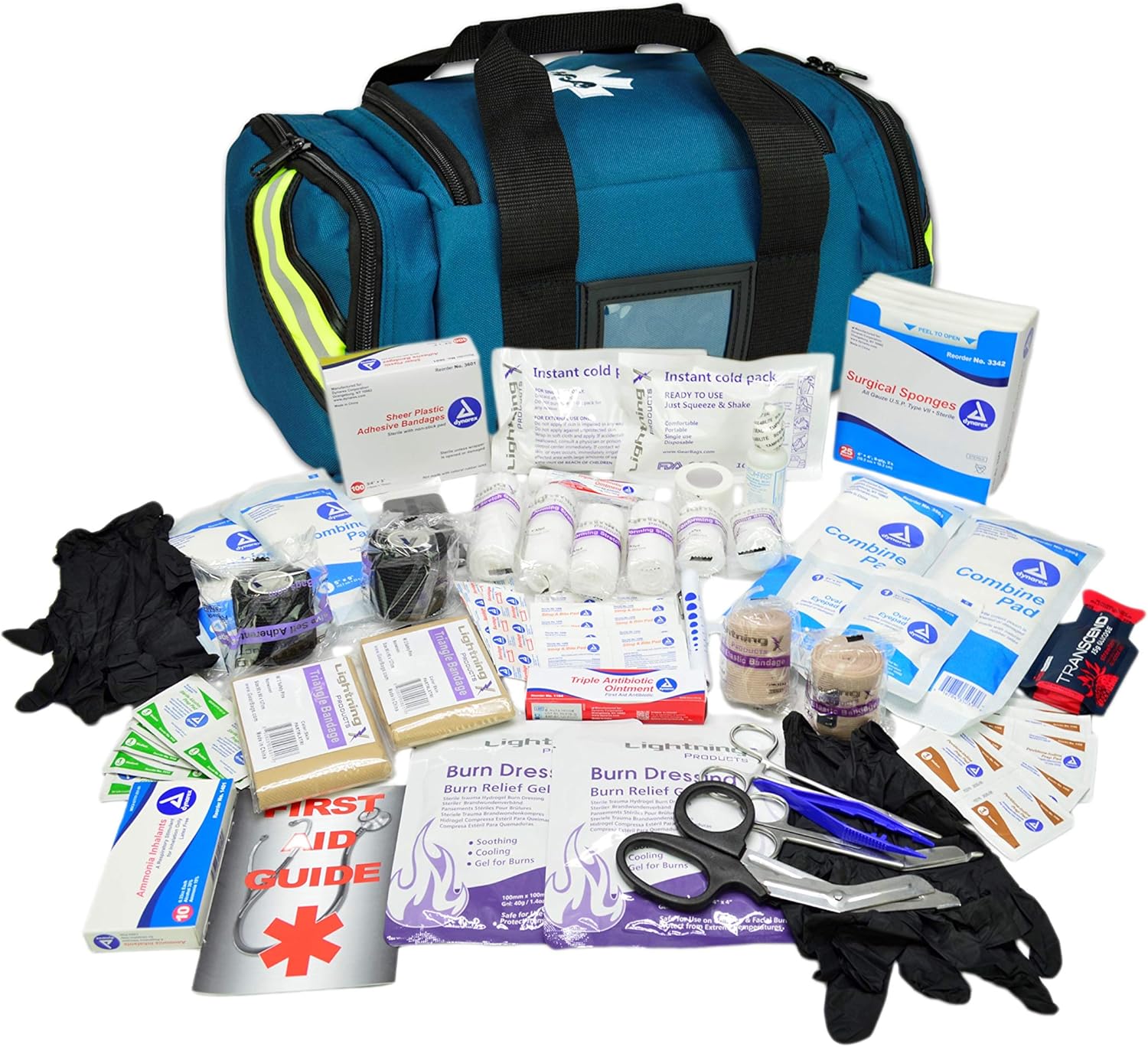 Lightning X Value Compact Medic First Responder EMSEMT – Bolsa de trauma con kit de llenado básico A, color azul