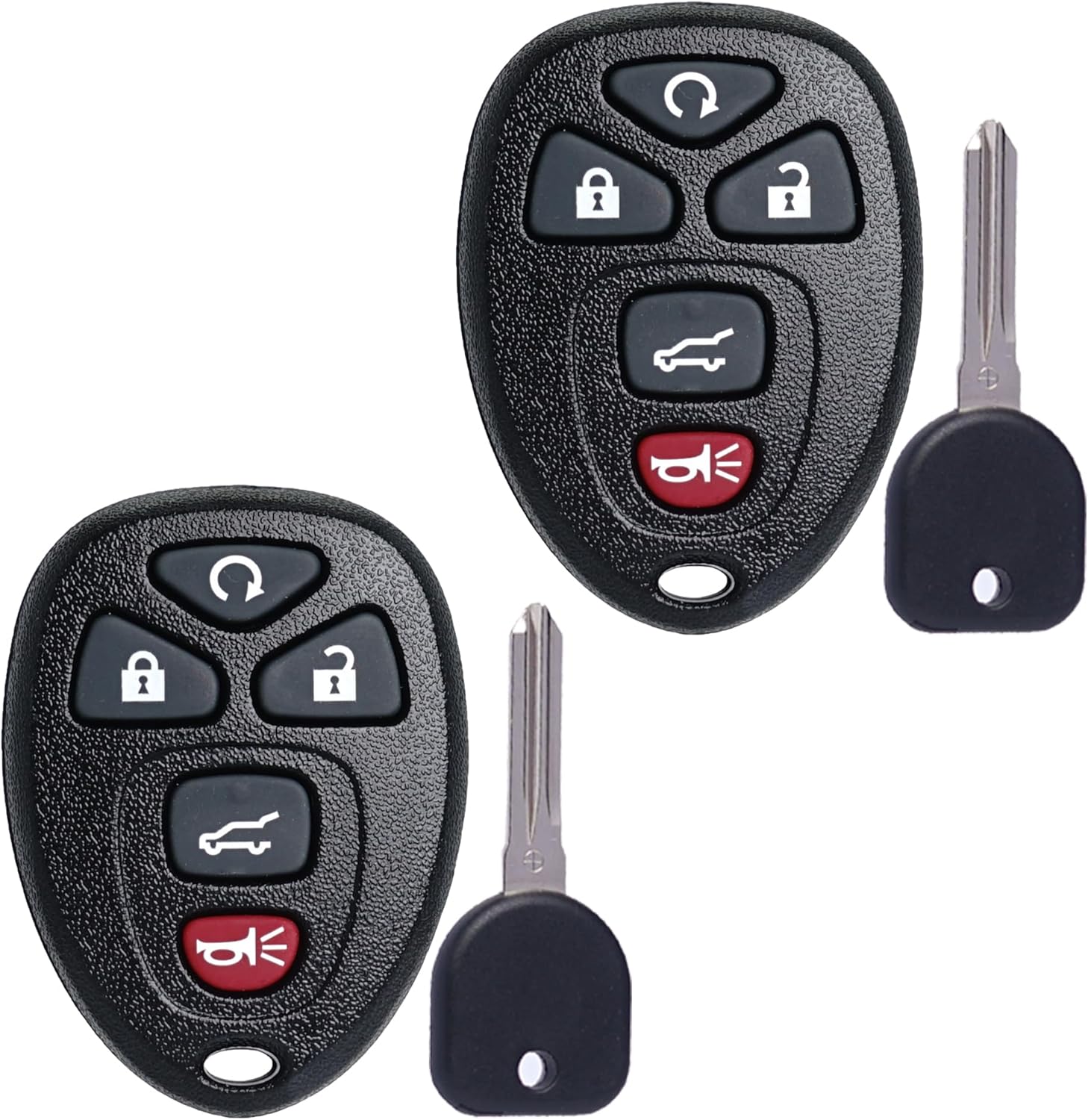 Llavero de encendido con transpondedor de entrada sin llave, compatible con Chevy Traverse Tahoe Suburban 2007-2014, GMC Acadia Yukon, Buick