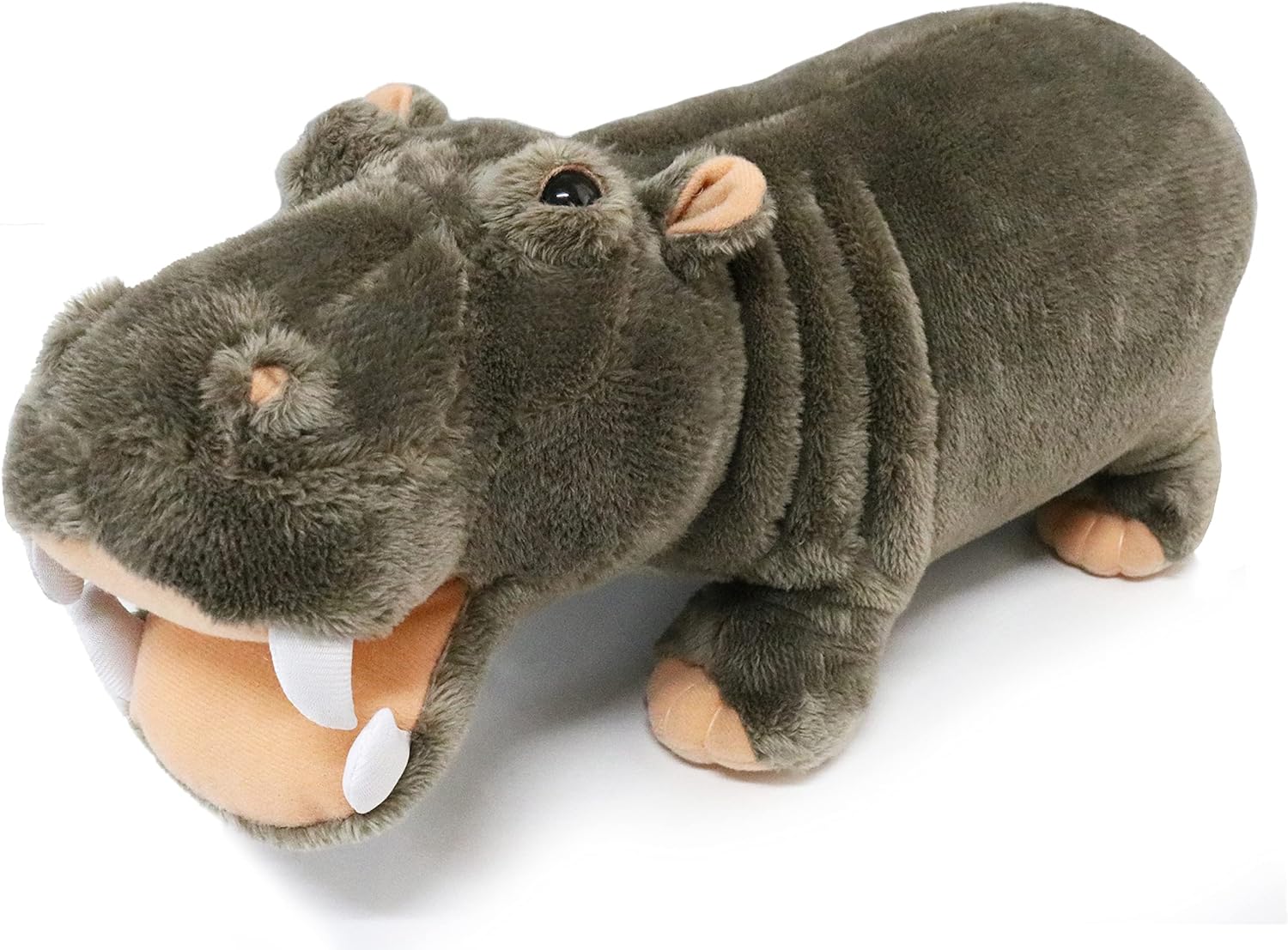 Ice King Bear Wild Animal Stuffed Animals Zoo Family Plush Toy (Hippo 14 Inches)