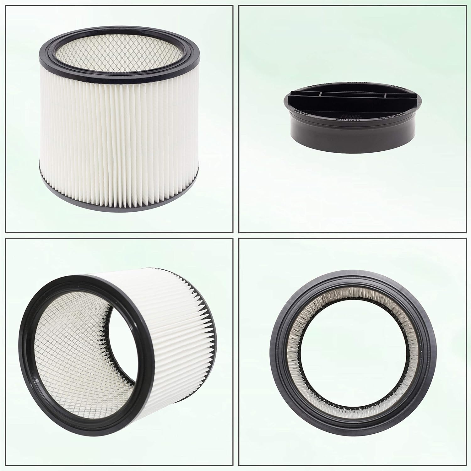 90304 90350 Shop Vac Filtro de repuesto de cartucho HEPA, compatible con aspiradora Shop Vac 90350 90304 90333, se adapta a la mayoría de