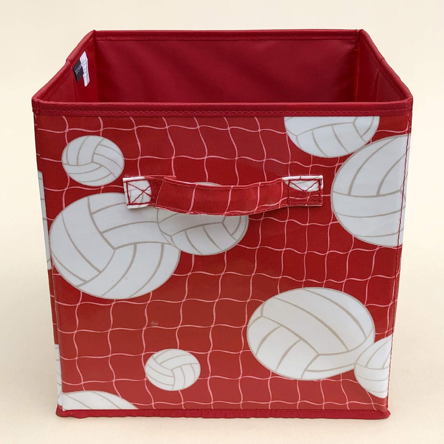 Passion for Volleyball Collection – Contenedor de almacenamiento de 11 x 11 x 11 pulgadas