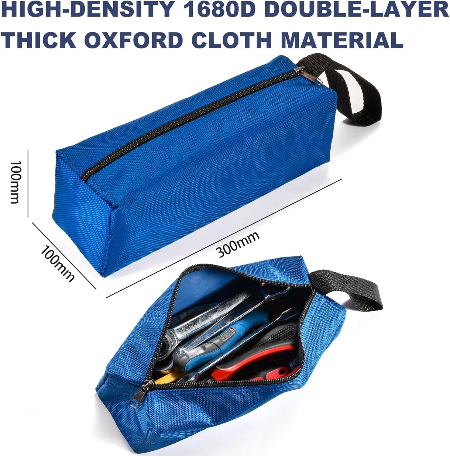 Pequeñas bolsas de herramientas de lona impermeables  Organizador compacto de herramientas con cremallera para entusiastas del bricolaje, manitas,