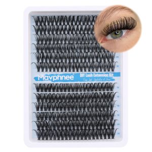 Mavphnee – 240 extensiones de pestañas individuales de 0.63 a 0.78 pulgadas, dramáticas, largas, esponjosas, rizadas en D, paquete de 240 Mavphnee – 240 extensiones de pestañas individuales de 0.63 a 0.78 pulgadas, dramáticas, largas, esponjosas, rizadas en D, paquete de 240