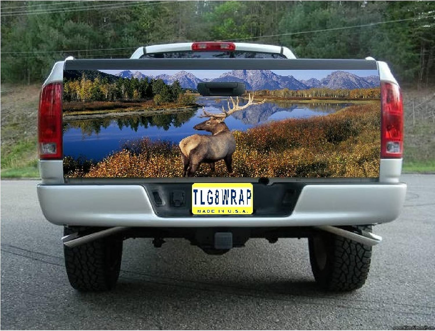 GRAPHIX EXPRESS Adhesivo para puerta trasera de camioneta (T79 Deer Hunting), calcomanías para puerta trasera para camionetas, calcomanías gráficas