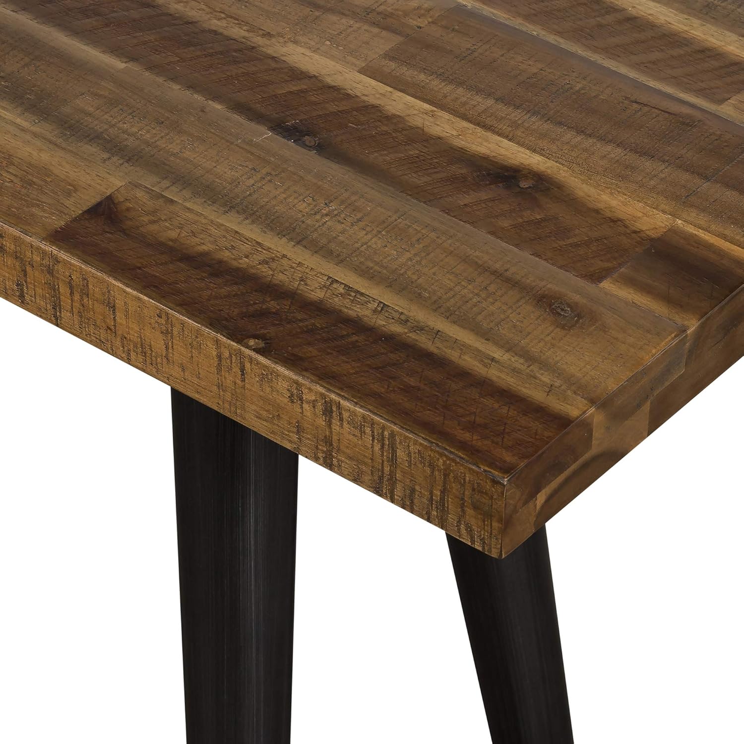 Cusco Acacia – Banco de mesa de comedor rústico para cocina, 55 pulgadas de ancho, antiguo